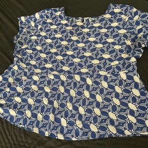 Old Navy Blue and White flowery pattern.